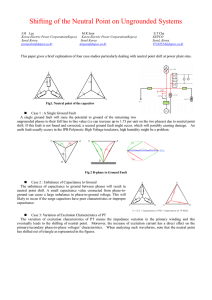 Shifting of the Neutral Point on Ungrounded Systems