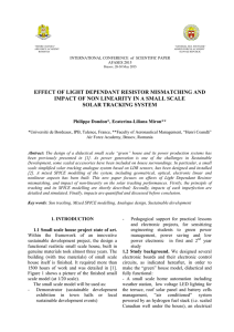 effect of light dependant resistor mismatching and impact of non