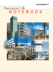 Designer`s Notebook—Sustainability