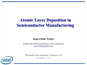 Atomic Layer Deposition in Semiconductor Manufacturing