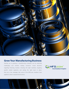 Grow Your Manufacturing Business