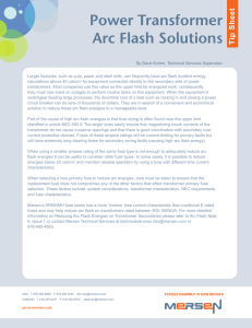 Power Transformer Arc Flash Solutions