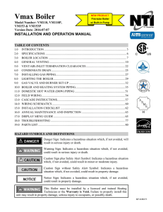 Vmax Boiler - NTI Boilers