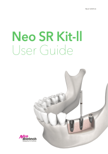 Neo SR Kit-ll User Guide - Profident