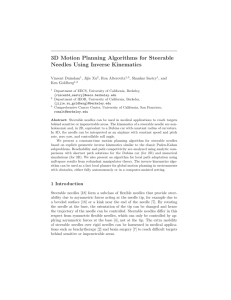 3D Motion Planning Algorithms for Steerable Needles Using Inverse