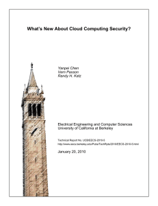 What`s New About Cloud Computing Security?