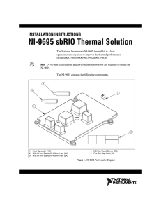 NI-9695 sbRIO Thermal Solution Installation