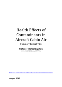 Health Effects of Contaminants in Aircraft Cabin Air