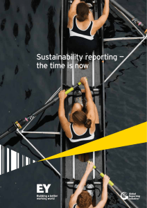Sustainability reporting — the time is now