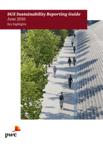SGX Sustainability Reporting Guide June 2016
