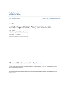 Genetic Algorithms in Noisy Environments - Purdue e-Pubs