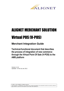 ALIGNET MERCHANT SOLUTION Virtual POS (V-POS)