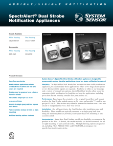 SpectrAlert® Dual Strobe Notification Appliances
