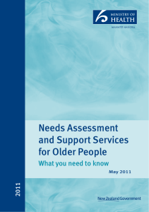 Needs Assessment and Support Services for