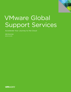 Global Support Services - Product Brochure: VMware, Inc.