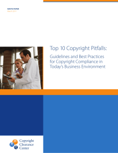 Top 10 Copyright Pitfalls - Copyright Clearance Center