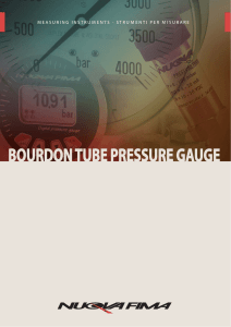 bourdon tube pressure gauge