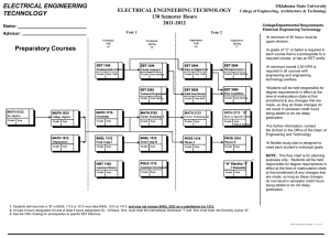 Electronics Flowchart - Electrical Engineering Technology