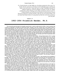 1952-1954 Friedrich Bender, Ph.D.