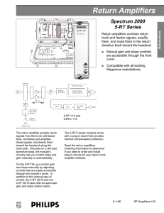 Return Amplifiers