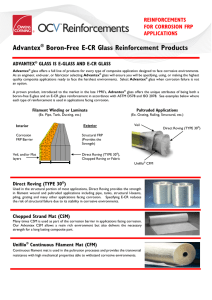 Advantex® Boron-Free E-CR Glass