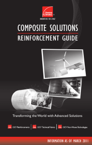 composite solutions - OCV Reinforcements