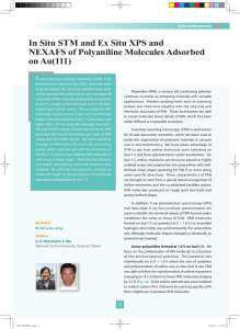 In Situ STM and Ex Situ XPS and NEXAFS of Polyaniline Molecules