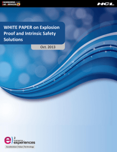 WHITE PAPER on Explosion Proof and Intrinsic Safety