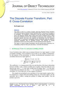 The Discrete Fourier Transform, Part 6: Cross