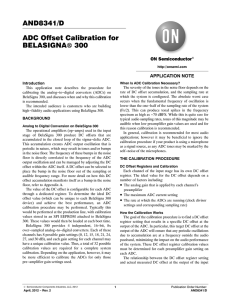 ADC Offset Calibration for BELASIGNA 300