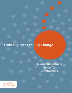 From Big Ideas to Big Change