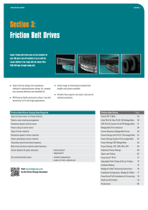 Section 3: Friction Belt Drives