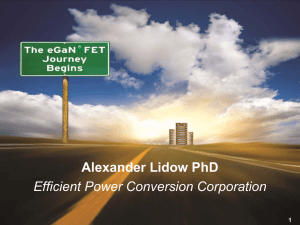 Overview of EPC eGaN® FET technology
