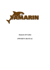 Yamarin 68 Cabin OWNER`S MANUAL