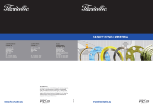 GASKET DESIGN CRITERIA