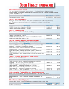 Door Hinges hardware