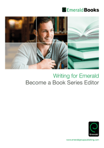 Become a Book Series Editor