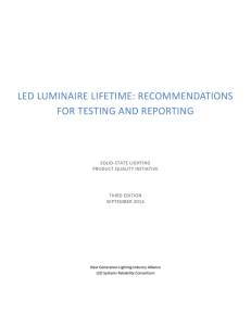 LED Luminaire Lifetime: Recommendations for Testing and Reporting