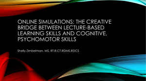 online simulations: the creative bridge between lecture