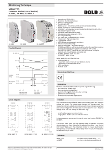 Underload Monitor ( cos phi Monitor) IK 9065, SK 9065, SL 9065CT