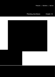 Planetary Gear Boxes Chapter 10 Chapter 10 Planetary