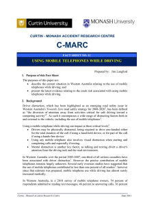 Using Mobile Telephones while Driving - C
