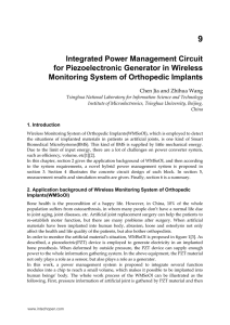 Integrated Power Management Circuit for Piezoelectronic Generator