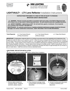 LIGHTVAULT® - LTV Lens Reflector Installation