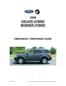2009 escape hybrid mariner hybrid emergency response guide