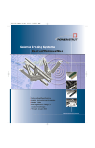 Seismic Bracing Systems - Power