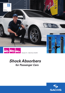 SACHS catalogue for passenger car shock absorbers