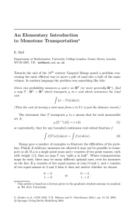 K.Ball, An elementary introduction to monotone transportation