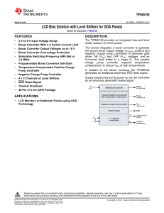 LCD Bias Solution with Level Shifters for GOA