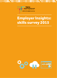 Employer Insights: skills survey 2015